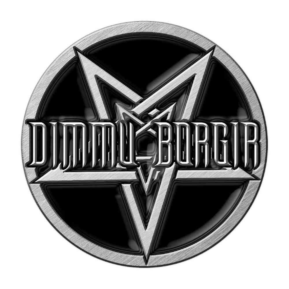 Dimmu Borgir - Pentagram Pin - Zwart/Zilverkleurig